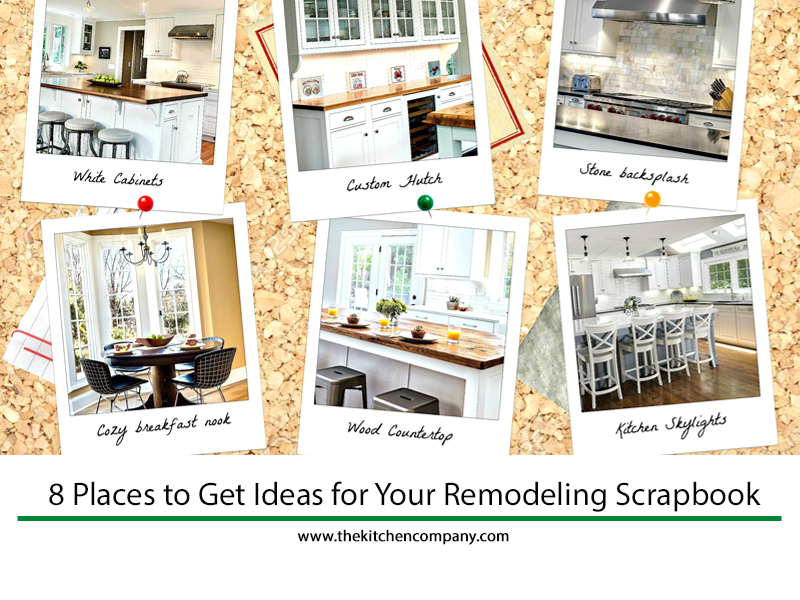 Places to get ideas for your remodeling scrapbook
